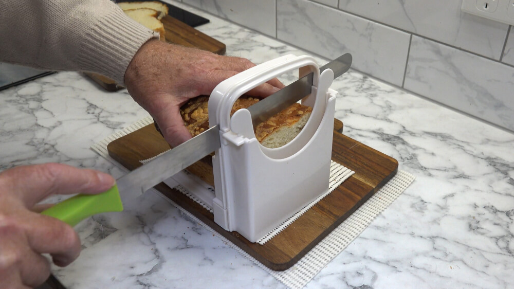 Compact Folding Adjustable Home Made Bread Slicer